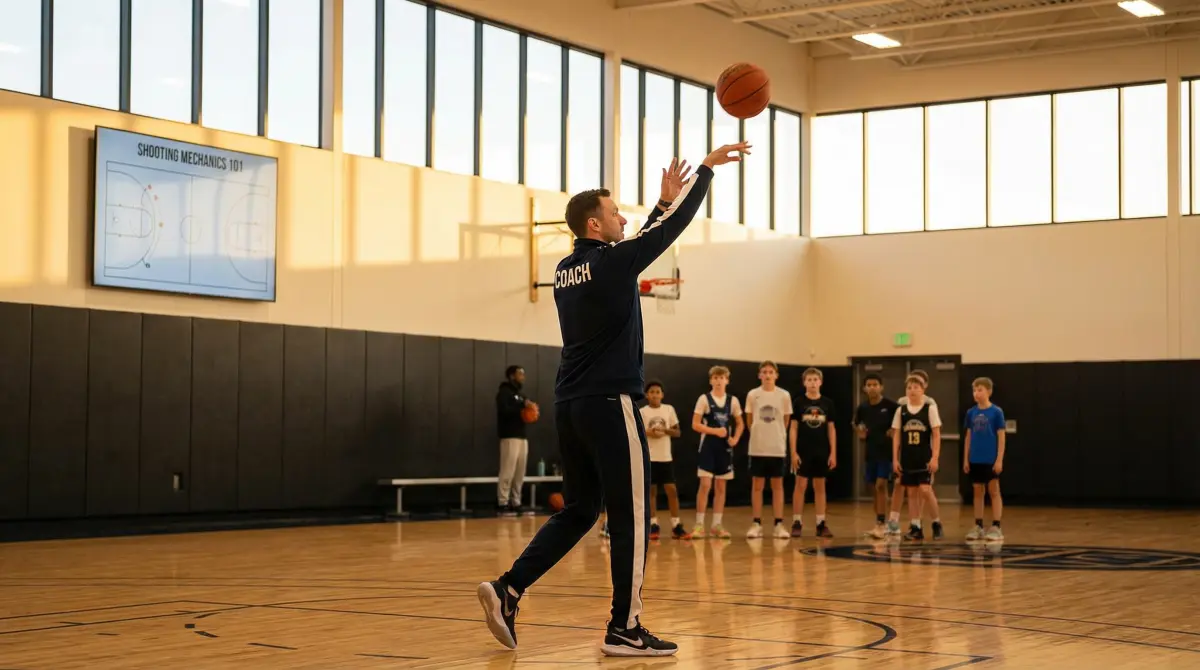 投篮基础教学视频缩略图 - 内射 | 标准手型训练